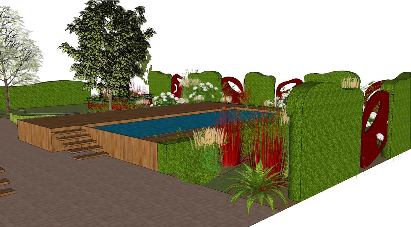 Dessins d’aménagements extérieurs et plans de jardin 3D